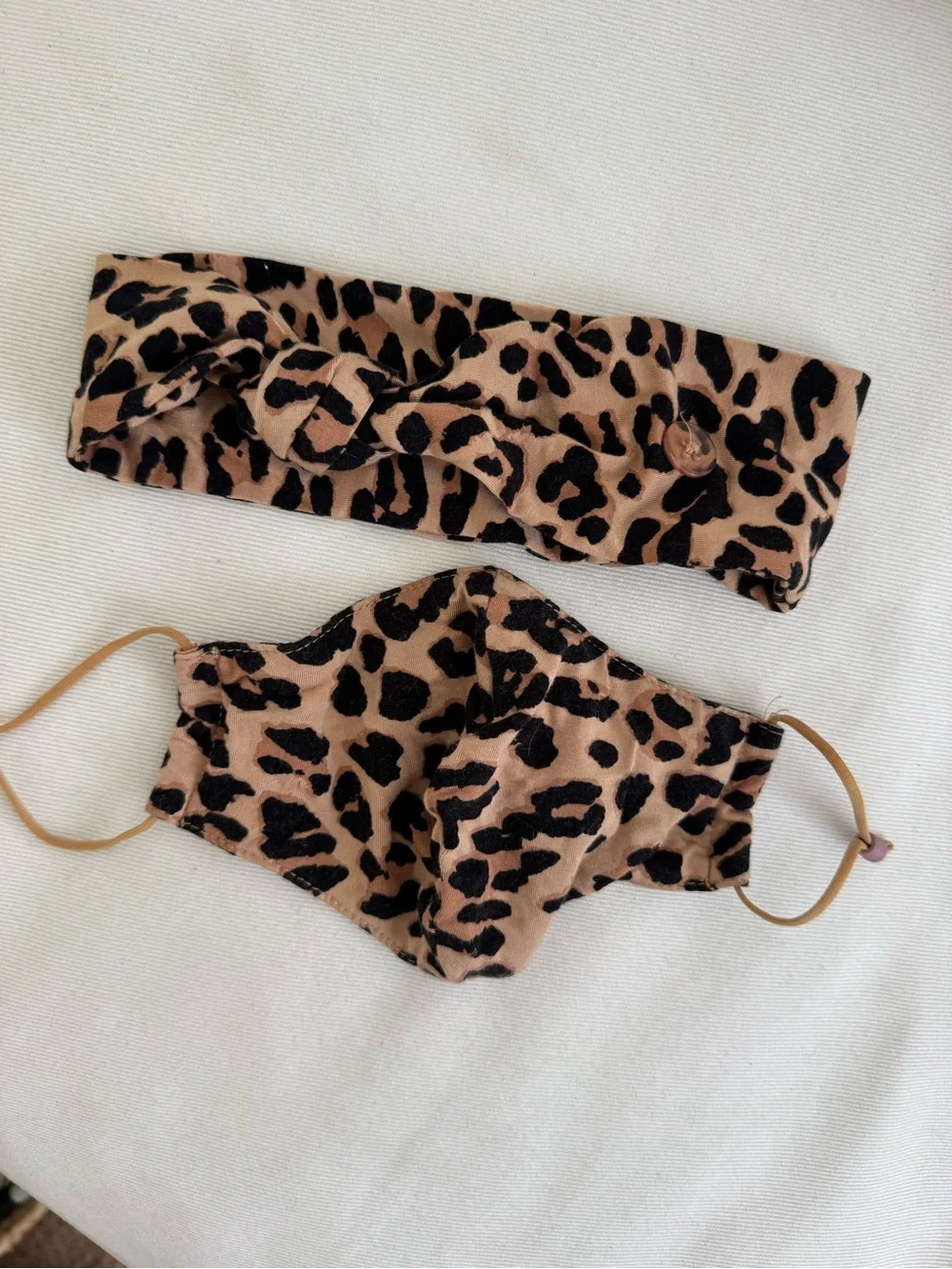 Lele Sadoughi Headband and Face Mask Set
